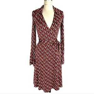 Diane Von Furstenburg Printed Wrap Dress
